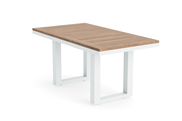 LIFE - Timber lounge weiß Loungetisch hoch 140x75 robust Teak