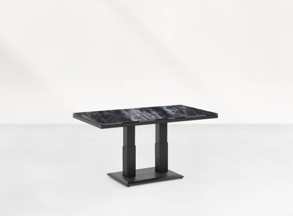 LIFE - Zeb Loungetisch höhenverstellbar lava 140x75 Keramik sapphire blue