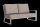 LIFE - Montana lounge beige/FSC robust Teak 2-Sitz Bank links Soltex beige
