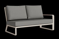 LIFE - Montana lounge beige/FSC robust Teak 2-Sitz Bank...