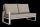 LIFE - Montana lounge beige/FSC robust Teak 2-Sitz Bank rechts Soltex beige