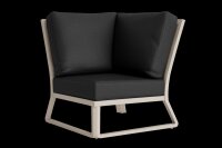 LIFE - Montana lounge beige Ecke Soltex graphit