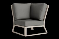LIFE - Montana lounge beige Ecke Soltex nebelgrau