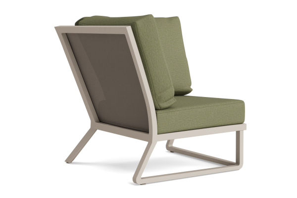 LIFE - Montana lounge beige Ecke Soltex olivgrün