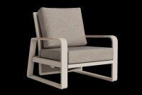 LIFE - Montana lounge verstellbar beige/FSC robust Teak...