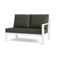 LIFE - Timber lounge weiß 2-Sitz Bank links All...