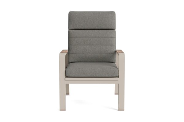 LIFE - Montana Relaxsessel verstellbar beige/FSC robust Teak Comforma steel