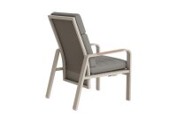 LIFE - Montana Relaxsessel verstellbar beige/FSC robust Teak Comforma steel