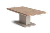 LIFE - Luka Loungetisch höhenverstellbar 140x75 beige robust Teak