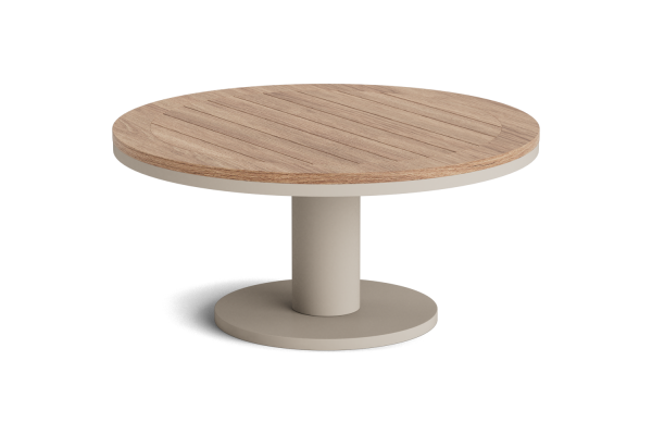 LIFE - Oslo Loungetisch beige 90 rund Concept robust Teak
