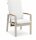 LIFE - Montana Gartenstuhl verstellbar hoch beige/FSC robust Teak All Weather weiß