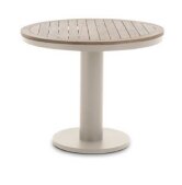 LIFE - Oslo Essisch beige 90 rund Concept grau teak