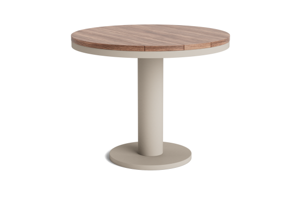 LIFE - Oslo Essisch beige 90 rund Mixx robust Teak