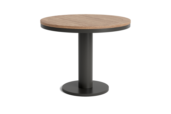 LIFE - Oslo Essisch lava 90 rund Concept robust Teak