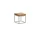 Life Gili Beistelltisch Beige 33x33x30 robust teak 6cm