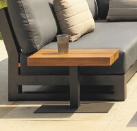 LIFE - Nevada lounge lava/robust Teak Beistelltisch