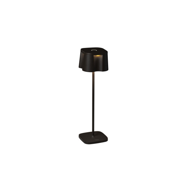 Konstsmide Nice LED USB-Tischleuchte schwarz, Farbtemperatur, dimmba