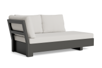 LIFE - Edge lounge lava 2,5-Sitz chaise links KD Soltex dune