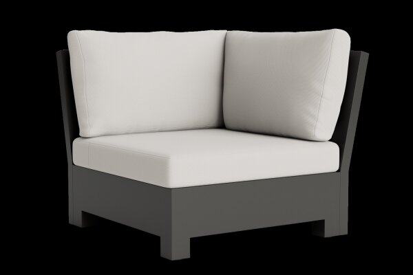 LIFE - Edge lounge lava Ecke KD Soltex dune