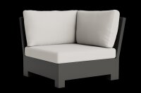 LIFE - Edge lounge lava Ecke KD Soltex dune