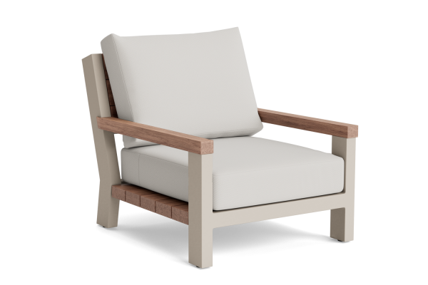 Life Legend Lounge beige/robust Teak Stuhl Soltex dune