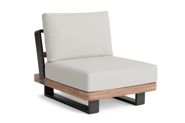LIFE - Fitz Roy lounge lava/robust Teak Erweiterung Soltex dune