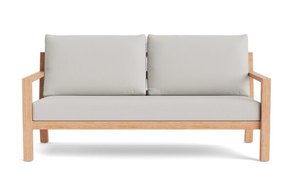 LIFE - Timber lounge nature teak 2,5-Sitz Bank Soltex dune