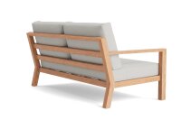 LIFE - Timber lounge nature teak 2,5-Sitz Bank Soltex dune