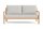 LIFE - Timber lounge nature teak 2,5-Sitz Bank Soltex dune