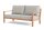 LIFE - Timber lounge nature teak 2,5-Sitz Bank Soltex dune