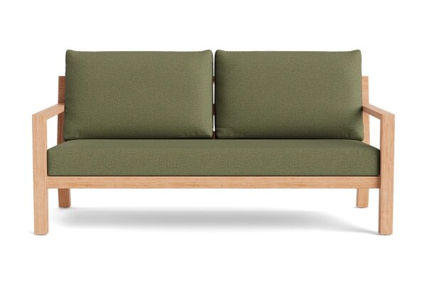 LIFE - Timber lounge nature teak 2,5-Sitz Bank Soltex olivgrün