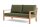 LIFE - Timber lounge nature teak 2,5-Sitz Bank Soltex olivgrün
