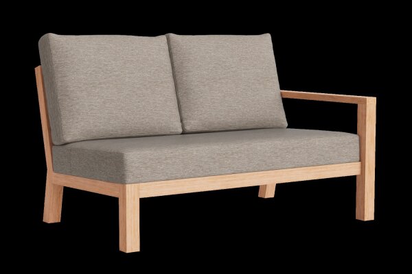 LIFE - Timber lounge nature teak 2-Sitz Bank links Soltex beige