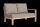 LIFE - Timber lounge nature teak 2-Sitz Bank links Soltex beige