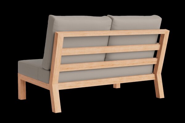 LIFE - Timber lounge nature teak 2-Sitz Bank rechts All Weather khaki