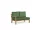 LIFE - Timber lounge nature teak 2-Sitz Bank rechts Soltex olivgrün