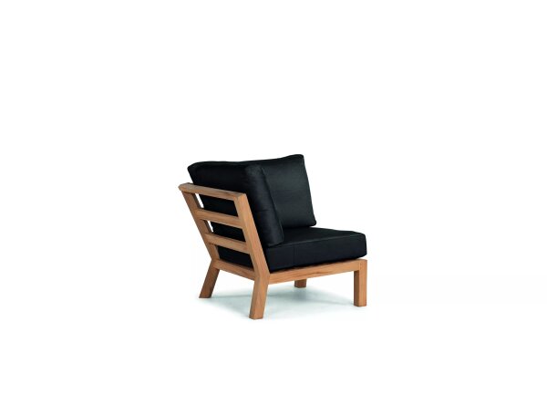 LIFE - Timber lounge nature teak Ecke Comforma basalt