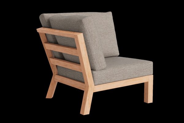 LIFE - Timber lounge nature teak Ecke Soltex beige