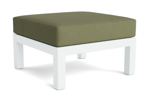 LIFE - Timber lounge nature teak Fußhocker Soltex olivgrün