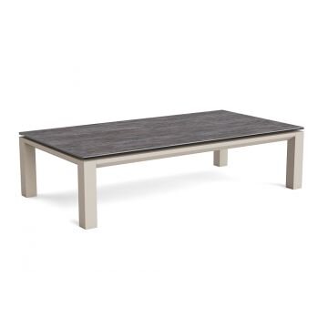 LIFE - Concept Loungetisch beige 140x75 Keramik sapphire blue