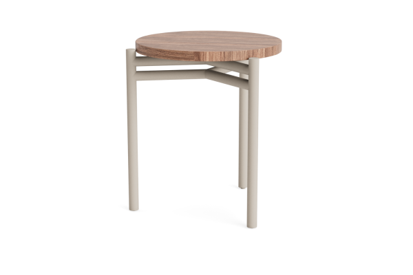 Life Pico Loungetisch  beige Rahmen 45cm rund x 50cm Mixx robust Teak
