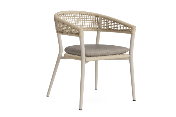 LIFE - Axo Gartenstuhl beige/twist-Geflecht beige Soltex beige