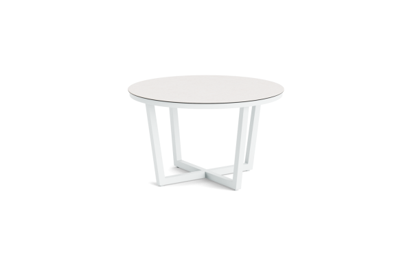 LIFE - Concept Essisch weiß 120 rund Keramik oyster
