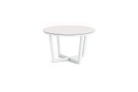 LIFE - Concept Essisch weiß 120 rund Keramik oyster