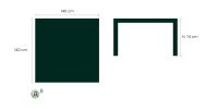 LIFE - Concept Essisch lava 140x140 robust Teak