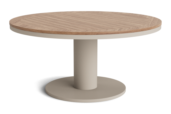 LIFE - Oslo Essisch beige 150 rund Concept robust Teak