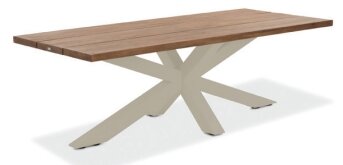 LIFE - Texas Essisch beige Kreuz groß 230x100 Texas robust Teak
