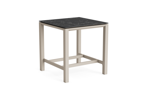 LIFE - Concept Bartisch beige 90x90 Keramik nero
