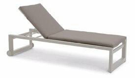 LIFE - Delta Sonnenliege beige/khaki hoch Soltex beige