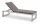 LIFE - Delta Sonnenliege beige/khaki hoch Comforma steel